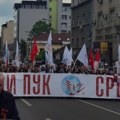 Marš "Besmrtnog puka" ulicama Beograda, svečani program na Trgu republike