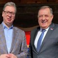 Sa zanimanjem sam saslušao njegove impresije o poseti SAD: Vučić ugostio Dodika