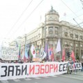 Protest pod nazivom "Hoćemo izbore" u Beogradu: Kolona sa Savskog trga krenula ka Tužilaštvu i Vladi