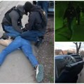 Pogledajte kako policija hapsi Crnogorca (21) u Beogradu: Presreli ga nasred ulice, usledile filmske scene! (video)