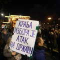 VIDEO: U toku 9. protest u Beogradu, ispred Palate pravde se traži oslobađanje uhapšenih