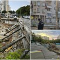 Stanari mesecima upozoravali na probleme: Automobil završio u rupi kod "spornog" gradilišta u Vojvode Vlahovića