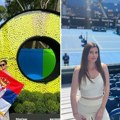 Srpska zastava i Nole u srcu: Ova lepotica pratila je meč Đokovića na Australijan Openu