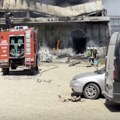 Eksplozija u magacinu jednog preduzeća u Ulcinju, meštani i barski vatrogasci pomažu u gašenju požara