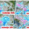 Pogledajte radarske snimke koji pokazuju kako se zahlađenje sa snegom približava Srbiji