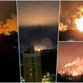 Gori jedna od najvećih ruskih rafinerija! Plamen obasjao noćno nebo, vidi se kilometrima daleko! (foto/video)