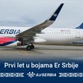Novi erbas A320 Er Srbije: YU-APT obavio prvi let u bojama nacionalne avio-kompanije