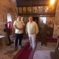 Cvetanović u Babičkom sa predsednikom Mesne zajednice razgovarao o planovima za dalje uređenje manastira