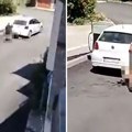 Zastrašujući snimak iz Užica: Krvavog muškarca tuku na asfaltu, pa ga gaze kolima! Ljudi vrište dok gledaju