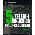 Miloš Vučević: "5 zelenih činjenica projekta Jadar"