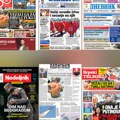 Naslovne strane sutrašnjih novina: Prelistavanje štampe za četvrtak, 13. avgust 2026. godine
