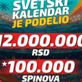 Nema stajanja u Meridianu: Podeljeno 12 miliona dinara i 100.000 besplatnih spinova, najveće nagrade tek stižu