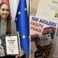 Milica Danikov je bila učenik generacije u čak tri škole – sada je stiglo još jedno veliko priznanje