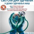 Svetski dan zdravlja obeležava se u Domu zdravlja Niš: besplatne aktivnosti za građane