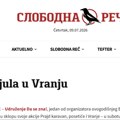 Opasne pretnje redakciji Slobodne reči iz Vranja