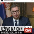 Vučić na CNN: Trenutno nema razloga za brigu