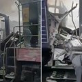 Jezivi snimci iz šostke: Voz u plamenu, putnici zapomažu, vatrogasci i Hitna pomoć jure između ruševina! (video/foto)