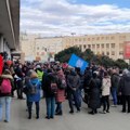 Protest u Novom Sadu ispred Skupštine Grada; studenti ETF-a blokirali deo Bulevara kralja Aleksandra