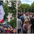 Građani besni zbog stava prema rezoluciji! Okupili se ispred Vlade Crne Gore, ore se zastave Srbije