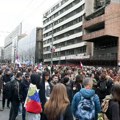 Studenti u blokadi protestovali kod zgrade nekadašnjeg Generalštaba