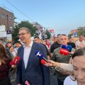 Vučić u Borči na skupu građana koji se protive blokadama: Ljudi hoće stabilnost i budućnost za svoju decu
