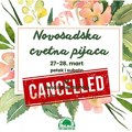 Zbog kiše otkazana Novosadska cvetna pijaca
