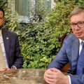O čemu je Vučić razgovarao sa Milatovićem i Micotakisom?