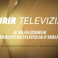 Kurir televizija nastavlja dominaciju u gledanosti kablovskih televizija