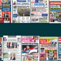 Naslovne strane sutrašnjih novina: Prelistavanje štampe za ponedeljak, 22. septembar 2025. godine