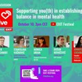 EXIT i UNICEF obeležavaju Svetski dan mentalnog zdravlja međunarodnim panelom „Živi uživo“