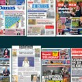 Naslovne strane današnjih novina: Prelistavanje štampe za nedelju, 16. novembar 2025. godine