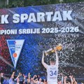 Subotica dočekala šampione! Slavlje navijača i košarkaša Spartaka nakon osvojene KLS