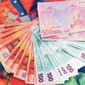 Srednji kurs dinara za evro 117,1689, za dolar 100,1872