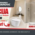Kupatilo dobija novo rešenje: Izaberite Modulare tuš komplet, a Twister konzolna WC šolja može biti vaša za samo 1 dinar