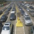 Kolona vozila ka Graničnom prelazu Gradina, obustavljen saobraćaj ispred tunela Pržojna padina