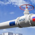 Isporuka gasovodima iz Rusije u Evropu opala za 44 odsto u 2025.