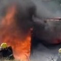 Zapalio se autobus, crni dim kuljao na sve strane Policija i vatrogasci na licu mesta (foto)