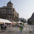 Treći dan protesta "Fakulteti na raskrsnici", blokirana raskrsnica ispred zgrade Vlade Srbije