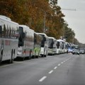 Нови Сад „закрчен“ аутобусима који су довезли грађане на митинг СНС