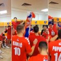 Grmelo "Idem preko zemlje Srbije": Pobedili Hrvate u poslednjoj sekundi, pa slavili kao nikad