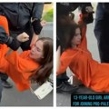 Policajci u punoj opremi vuku devojčicu (13) po ulici gore nego kera Nemačka policija ovako hapsi, bez trunke milosti (video)