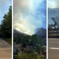 (Video) Vatrena stihija zahvatila hektare Gore šuma i nisko rastinje uz magistralu vidljivost je smanjena