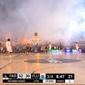 Kakav spektakl na Tašu: Crno-beli pripremili nestvarnu košarkašku atmosferu (VIDEO)