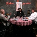 "Teška priča": Radovanović, Rodić i Bazdulj o medijima, politici i književnosti u savremeno doba (video)
