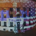 Donald Tramp na Palati Republika srpska: Boje američke zastave u Banjaluci