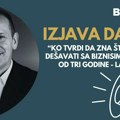Izjava dana: „Ko tvrdi da zna šta će se dešavati sa biznisima dalje od tri godine – laže“