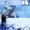 „Studenti protiv nasilja“ i „Novi optimizam“ počeli obnovu murala Zoranu Đinđiću