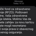RFZO upozorava na SMS prevare: Ne odgovarajte na poruke o isteku zdravstvene kartice