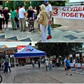 Građani Pirota imali priliku da posete štandove i Studentske liste i Srpske napredne stranke