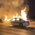 U Banjaluci izgoreo policijski automobil: Poznat uzrok požara